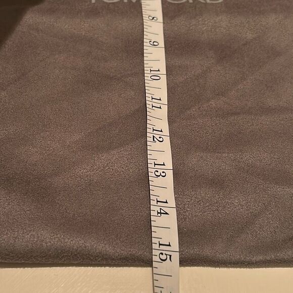 Tom Ford Medium Size Dustbag Cover Soft Suede Feel Charcoal Gray Storage Travel - Picture 6 of 8